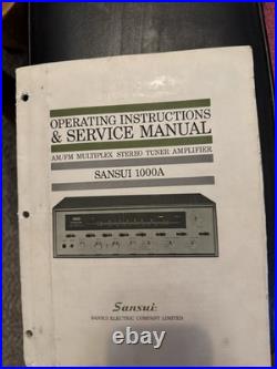 Sansui 1000a tube receiver-ultra rare in this condition. Comes withorig manual