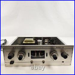 Sony SRA-3 Tube Stereo Recording Amplifier with Original Box Japan Vtg AS IS