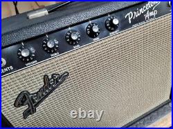 Super Clean Vintage 1966 Fender Blackface Princeton Tube Amplifier Aa964 Ex++