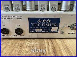 THE FISHER 50R Tube AM/FM Tuner Preamp Phono MONO Vintage RARE parts or repair
