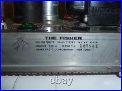The Fisher 460A Vintage Stereo Tube Amp Restored, Working and Tested with Tubes