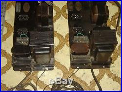 Two Vintage 1928 Tube Amplifier Western Electric Era Uses Pp 250 Triode Outputs