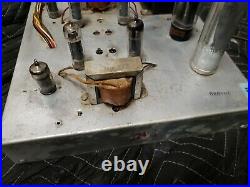 USED vintage zenith stereo tube amplifier model 7D31 (FOR PARTS OR REPAIR)