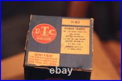 UTC H-80 Power Transformer, For Tube Audio Amp Blocks, Vintage New Old Stock