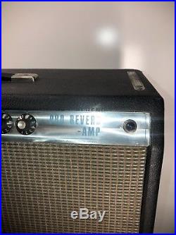 Used Fender Vintage 76' Pro Reverb all Tube Guitar Amp With Cover