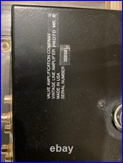 VAC Vintage Line Amplifier MKII Vacuum tube Preamp Valve Amplifier Company Rare