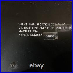 VAC Vintage Line Amplifier MKII Vacuum tube Preamp Valve Amplifier Company Rare