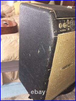 VERY RARE! 1964 Fender Vibrolux Reverb Blackface Vintage 2x10 Tube Amp