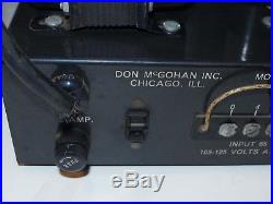 VINTAGE 1950s DON McGOHAN TUBE AMP / AMPLIFIER! PORTABLE! MG-10-C NEEDS REPAIR