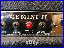 VINTAGE 1967 Ampeg Gemini II G-15 1x15 Tube Guitar Combo Amp