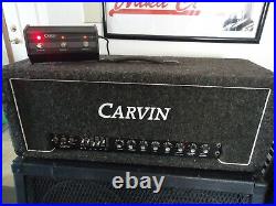 VINTAGE 1980's Carvin X100B Tube Amp Head With Footswitch WORKS PERFECTLY