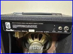 VINTAGE Gorilla GG-25 Guitar Amplifier Amp The TUBE CRUNCHER 50W Black Works