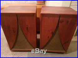 VINTAGE Karlson TUBE Amp Stereo SPEAKERS c. 1958 UNIVERSITY 6303 15 Diffaxial EX