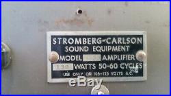 VINTAGE STROMBERG CARLSON MODEL AU-33 AMPLIFIER Guitar Amp project