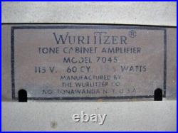 VINTAGE WURLITZER 7045 MONO TUBE AMPLIFIER From a Model 420 Tone Cabinet