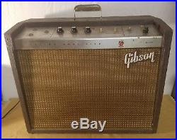 VTG 1963 Gibson Falcon GA-19RVT Tube Amplifier Amp NOT WORKING & NO FOOTSWITCH