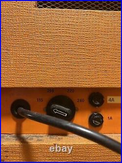 VTG 1970s Orange OR120 Amplifier Head & Rare 2x15 Cabinet Celestion Greenbacks