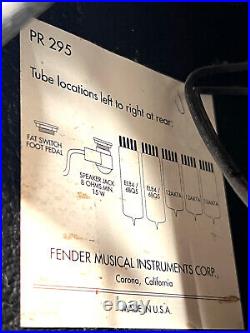 VTG 90s Fender Blues Junior Tube Combo Amplifier, Eminence Speaker Made In USA