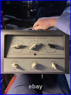 VTG Audio Stromberg Carlson 33 Tube Amplifier Untested-POWERS ON- Parts