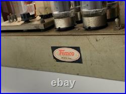 VTG RARE Femco Irwin, PA 150W Tube Amplifier Model AM3304 115V, 50/60 Cy