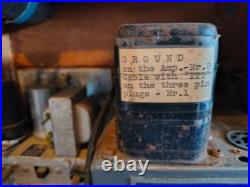 VTG Stromberg Carlson AR37 Tube Amp WithThe Fisher Pre Amp Equalizer- Not Tested