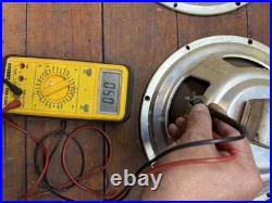 Vintage 12 Alnico Speakers Pair NOS 8 Ohm 12-69 Date Code Tube Amp Guitar