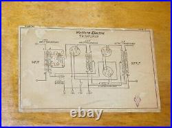 Vintage 1920's Western Electric 7A Amplifier Speaker Tube Amp Original Wood Case