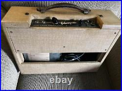 Vintage 1950s Gibson Gibsonette Tube Amplifier 1956 Amp Functioning