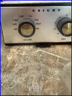 Vintage 1950s Knight 94SX 700 Tube Amplifier 6V6 Mono Amp with94 SX-703 AMFM Tuner