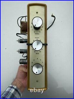 Vintage 1950s Tube Amplifier 50C5 12AU7 with Controls Knobs for Guitar Amp Rebuild