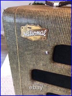 Vintage 1951 National Valco Tube Amplifier Amp 51 Chicago USA SEE & HEAR VIDEO