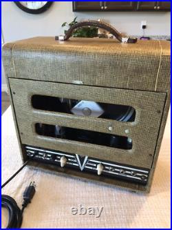 Vintage 1951 National Valco Tube Amplifier Amp 51 Chicago USA SEE & HEAR VIDEO