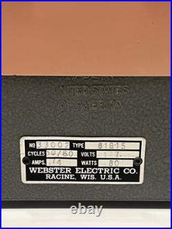 Vintage 1951 Webster Electric Model 81B15 Amplifier With Extra Tubes Vintage 1951 Webster Electric Model 81B15 Amplifier With Extra Tubes
