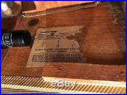 Vintage 1954 Fender Champ Amp 5C1 Tweed Valve Tube Amplifier