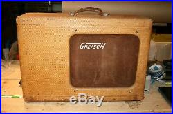 Vintage 1955 Gretsch 6161 Electromatic Tube Amplifier With Tremolo Control Tweed