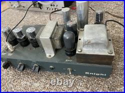 Vintage 1955 Knight Allied Tube Amplifier 6V6 Mono Amp Tested Working