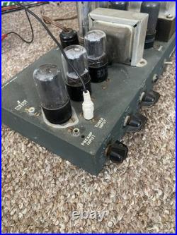 Vintage 1955 Knight Allied Tube Amplifier 6V6 Mono Amp Tested Working