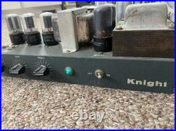 Vintage 1955 Knight Allied Tube Amplifier 6V6 Mono Amp Tested Working