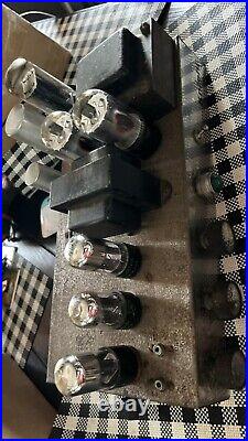 Vintage 1956 Allied Knight Tube Amplifier 6V6 Mono Amp -NO TUBES