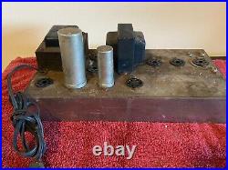 Vintage 1956 Knight Tube Amplifier 6V6 Mono Integrated Amp 3 Stackpole 1 meg Pot