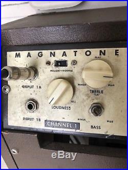 Vintage 1957-62 Magnatone Custom 280 Stereo Tube Electric Guitar Amplifier AMP