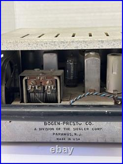 Vintage 1959 Bogen Challenger Tube Amp Model TC 322 Untested