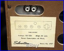 Vintage 1960 Silvertone 4707 6V6 Tube Organ Amplifier / Guitar Amp, Tested
