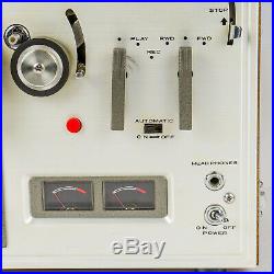 Vintage 1960's AKAI 1710W 4-Track Reel-to-Reel Tape Player Wood Case Tube Amp