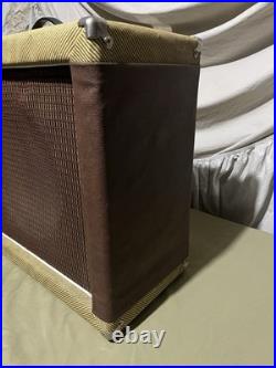 Vintage 1960's Fender Eminence 12 8ohm Guitar Amp Brown Tolex Wheat Grille Cloth