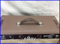 Vintage 1960's Fender Princeton 6G2 Guitar Tube Amplifier Circa 1961-1962 Brown