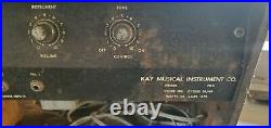 Vintage 1960's Kay Guitar Tube Amplifier 703 C for parts or repair project WORKS
