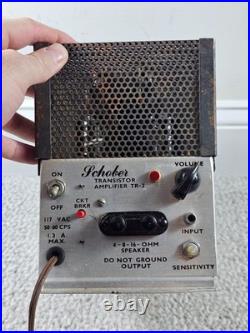 Vintage 1960's SCHOBER Transistor Guitar Amplifier TR-2 Power Tested