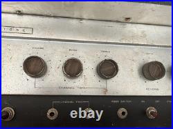 Vintage 1960s Sears Silvertone 1485 Six Speakers Tube Amp Head Untested As Is