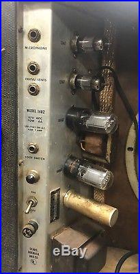 Vintage 1960s Silvertone 1482 Tube Guitar Amplifier, Amp, Beat But Sounds Great